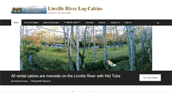 Desktop Screenshot of linvilleriverlogcabins.com