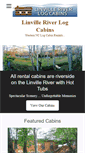 Mobile Screenshot of linvilleriverlogcabins.com